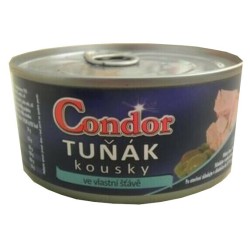 Tuniak kúsky vo vlastnej šťave (plechovka) 170g - CONDOR