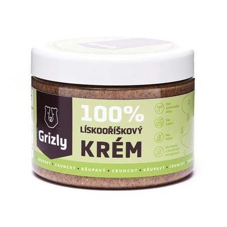Lieskovoorieškový krém chrumkavý 500 g (GRIZLY) Lieskovoorieškový krém chrumkavý 500 g (GRIZLY)