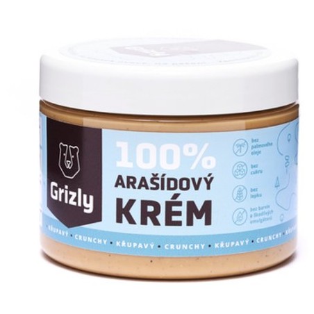 Arašidový krém chrumkavý 500g (GRIZLY)