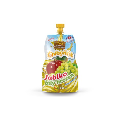 Jablko,biele hrozno šťava 250ml (OVOCŇÁK)