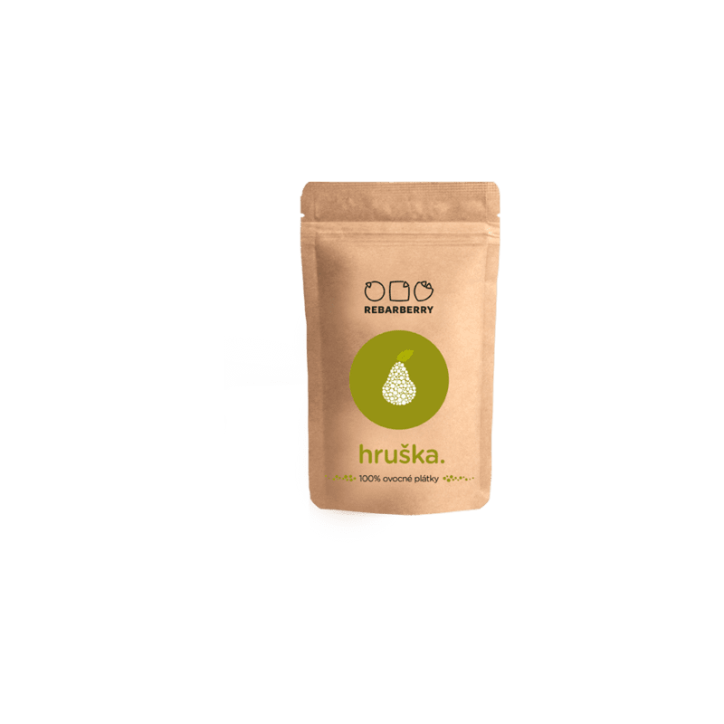 Múdre ovocie 100% ovocné plátky hruška 50g (REBARBERRY)