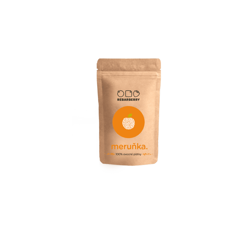 Rýchle ovocie 100% Ovocné plátky marhuľa 50g (Rebarberry)