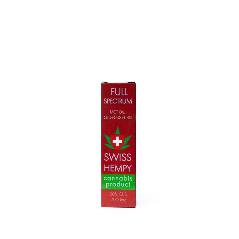 20% CBD OLEJ Full Spectrum 10 ml (Swisshempy)