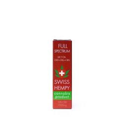 15% CBD OLEJ Full Spectrum 10 ml (Swisshempy)