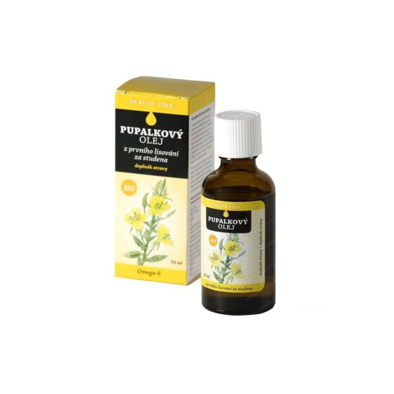 Olej pupalkový za stud. lis. 50ml BIO (HEALTH LINK)