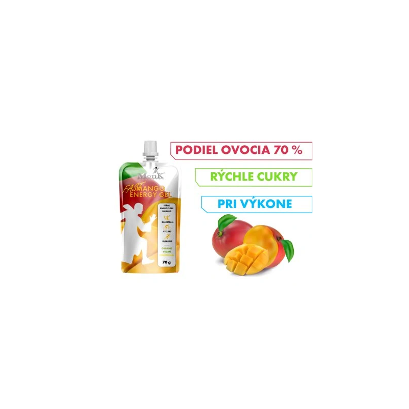Mango FAST BIO energetický gél 70g (MONK)
