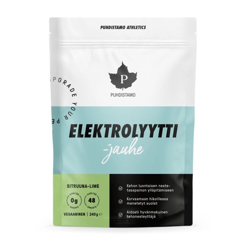 Elektrolyty Powder citron-limetka 240g (Puhdistamo)