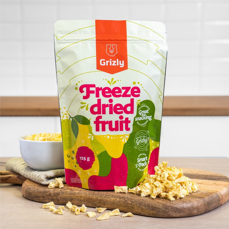Ananás lyofilizovaný XXL 125g (Grizly)