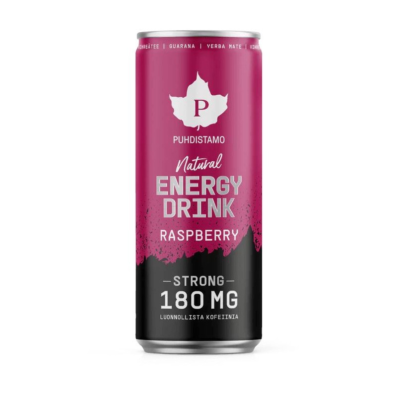 Malina natural Energy Drink STRONG 330ml (Puhdistamo)