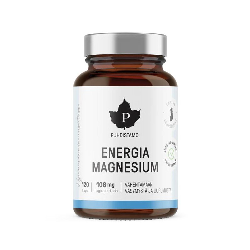 Energia Magnesium 120 kapsúl (Puhdistamo))