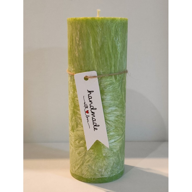 SVIEČKA zelená 5,5x15cm 320g