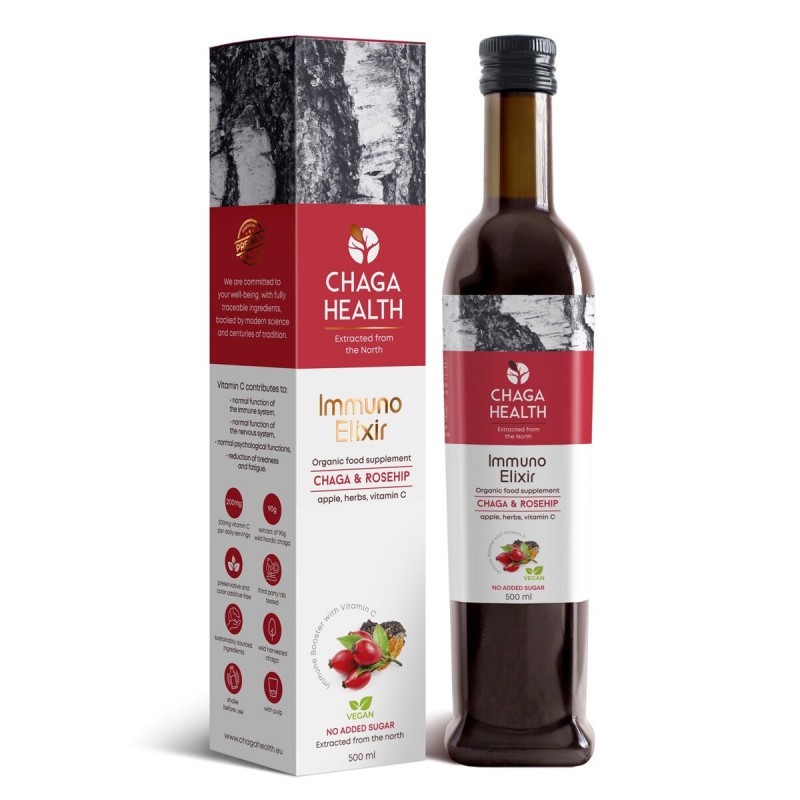 Immuno Elixir Čaga & Šípka 500 ml.