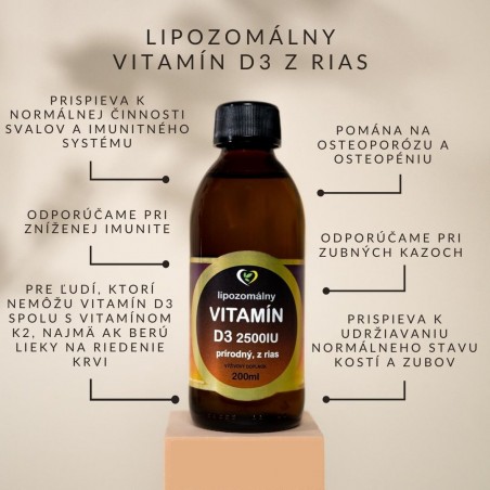 Lipozomálny vitamín D3 z rias