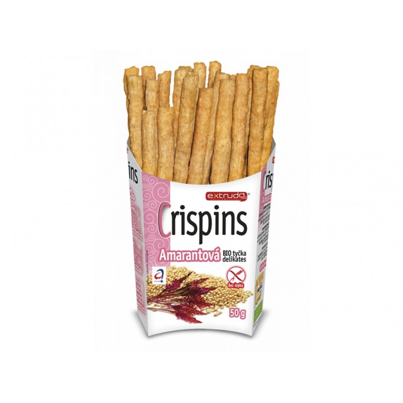 Tyčka amarant.delikates bezl. Crispins 50g BIO EXTRUDO