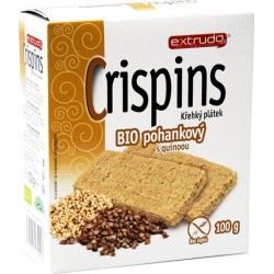 Crispins BIO krehký plátok pohánkový s quinoou - Extrudo 100g