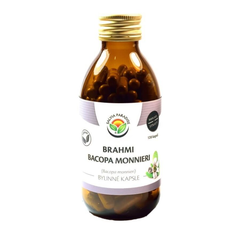 Brahmi Bacopa monnieri kapsule 120ks (salvia) Expirace: 31.10.2024