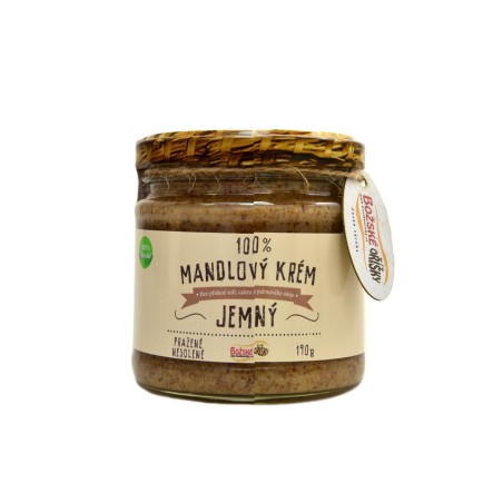 Krém mandľový 100% jemný 190g BOŽ. Oriešky Krém mandľový 100% jemný 190g BOŽ. Oriešky