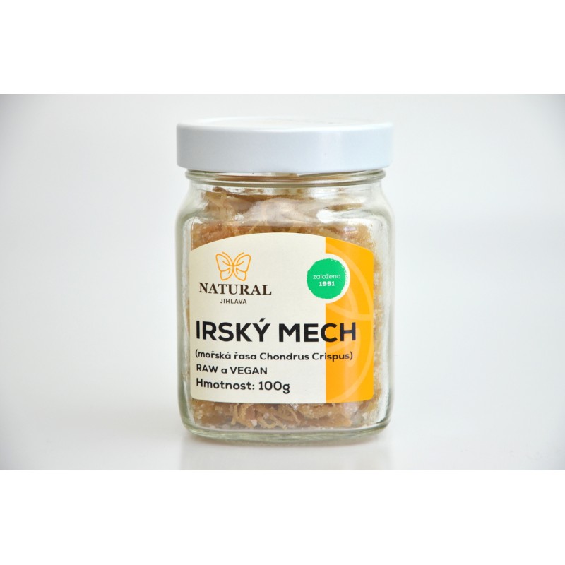 Írsky mach Raw, Vegan (morská riasa Chondrus Crispus) - Natural 100g